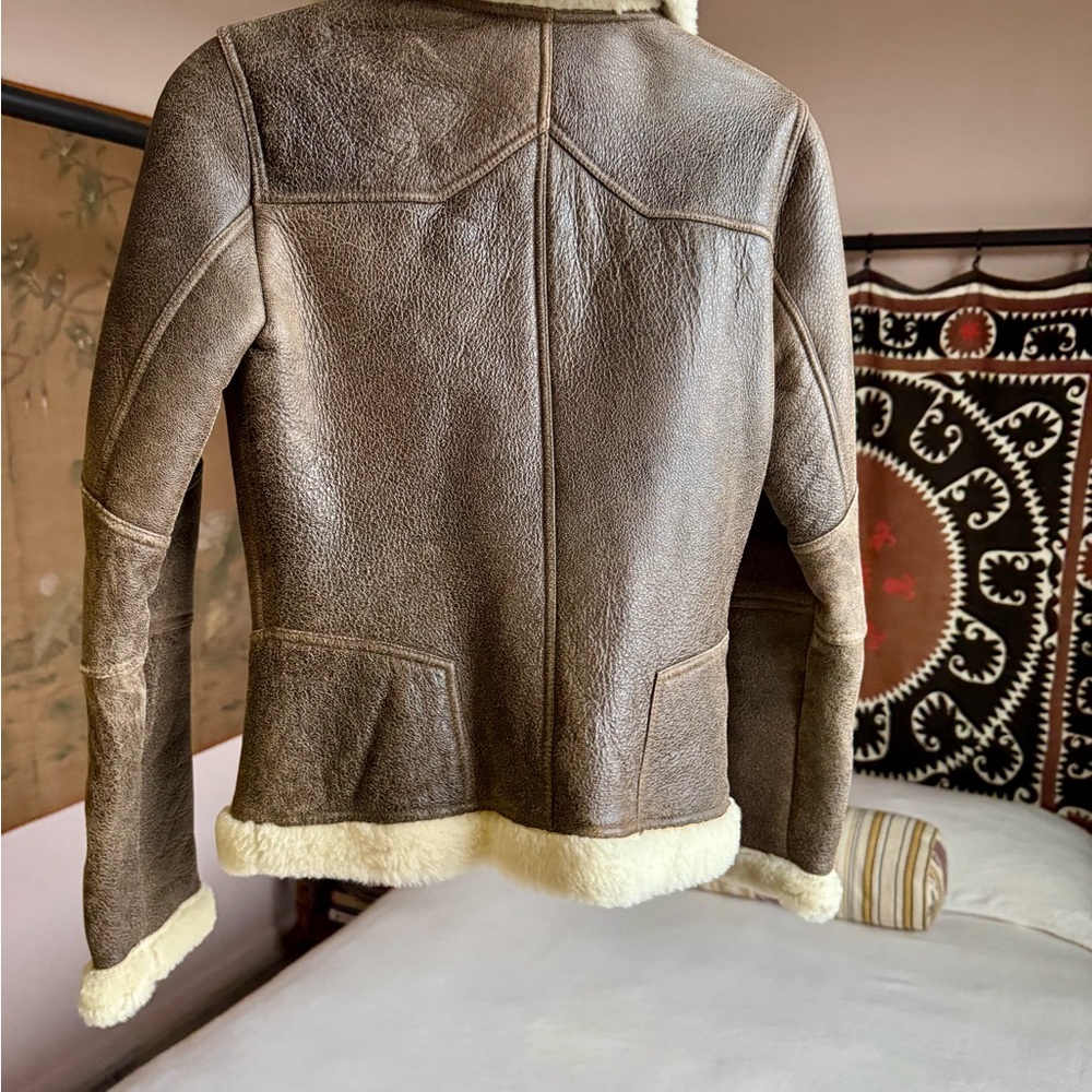 Ted Baker Leather Shearling Jacket - image 4